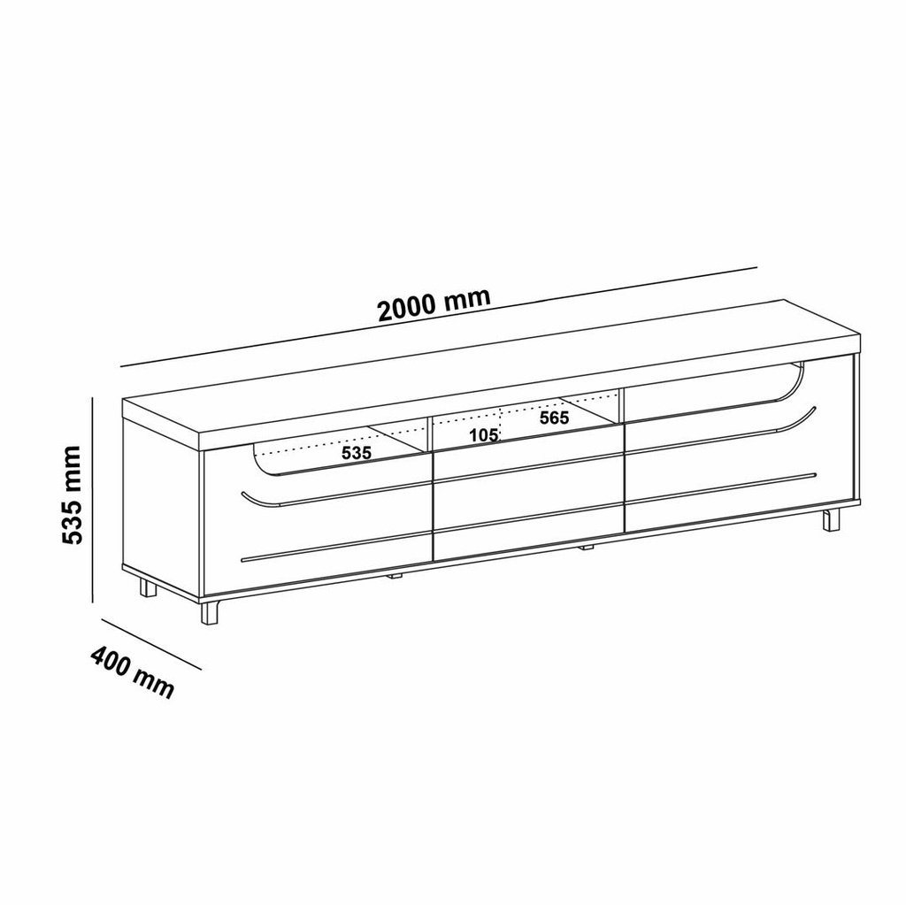 MEUBLE TV MT-MERCURY/ PINE